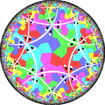 image from the poster for Mathematics Awareness Month April 2003